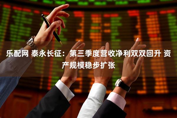 乐配网 泰永长征：第三季度营收净利双双回升 资产规模稳步扩张