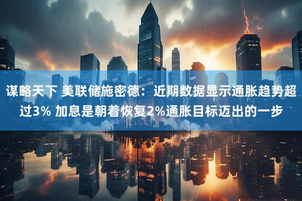 谋略天下 美联储施密德：近期数据显示通胀趋势超过3% 加息是朝着恢复2%通胀目标迈出的一步
